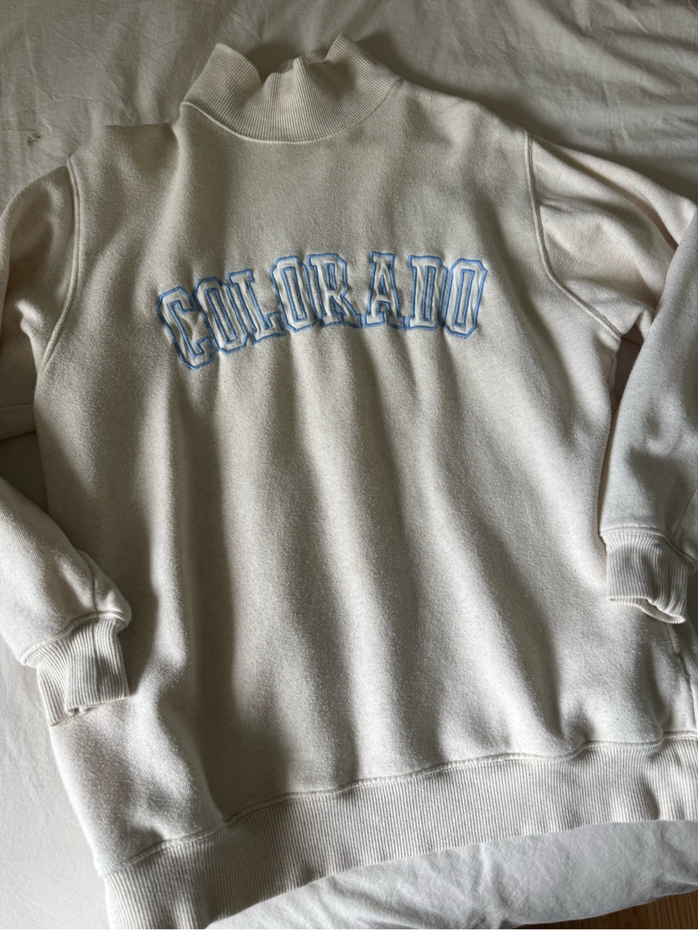 Aerie fleece high neck “Colorado” sweatshirt